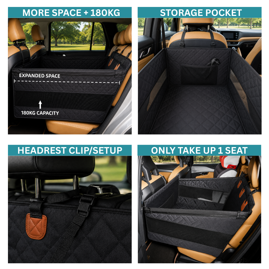 MrBarks Single Seat Dog Seat Cover - 60% OFF